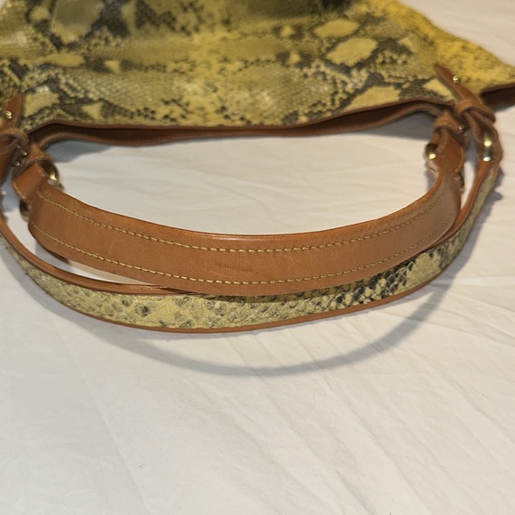 Brahmin Jackie Hobo Python Embossed Shoulder Bag Pristine - Picture 8 of 16